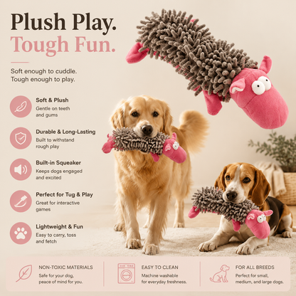 Delvaniq®Tough Chew Plush Dog Toy