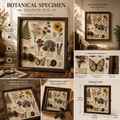 Botanical Specimen Shadow Box