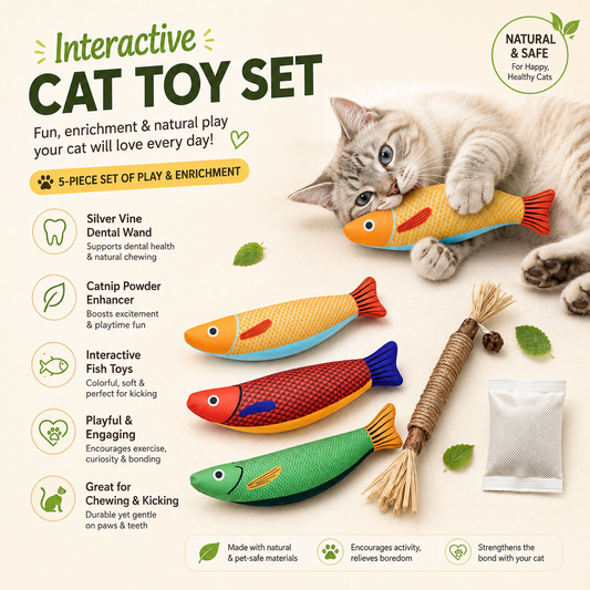 Delvaniq® Interactive Crinkle Cat Toy