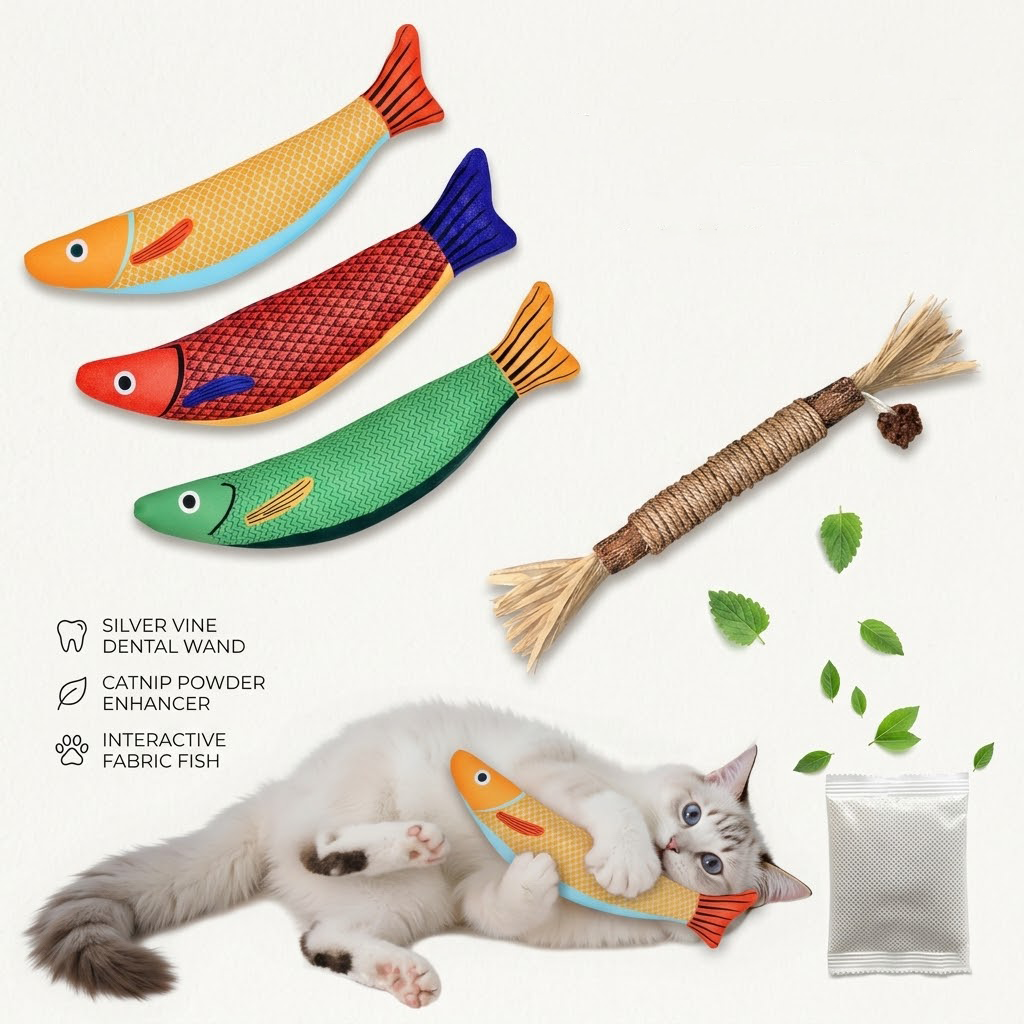Delvaniq® Interactive Crinkle Cat Toy