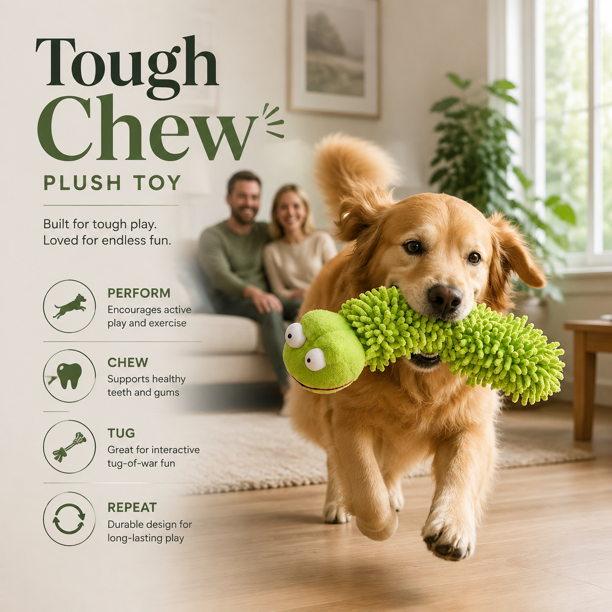 Delvaniq®Tough Chew Plush Dog Toy