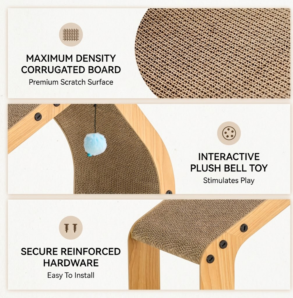 Delvaniq®20-Inch Cardboard Cat Scratcher House