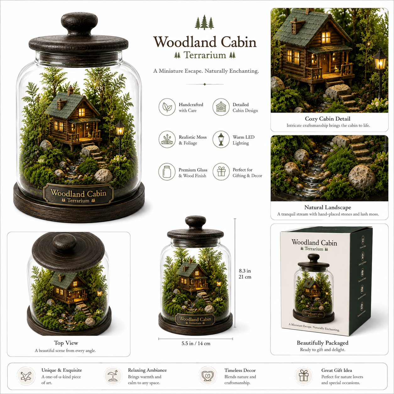 Woodland Cabin Terrarium