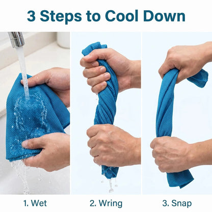 🏃❄️Cold Sweat Towel You Can Use Anywhere, Anytime! Reusable Soft Absorbent Cooling Portable