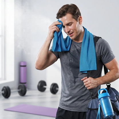 🏃❄️Cold Sweat Towel You Can Use Anywhere, Anytime! Reusable Soft Absorbent Cooling Portable