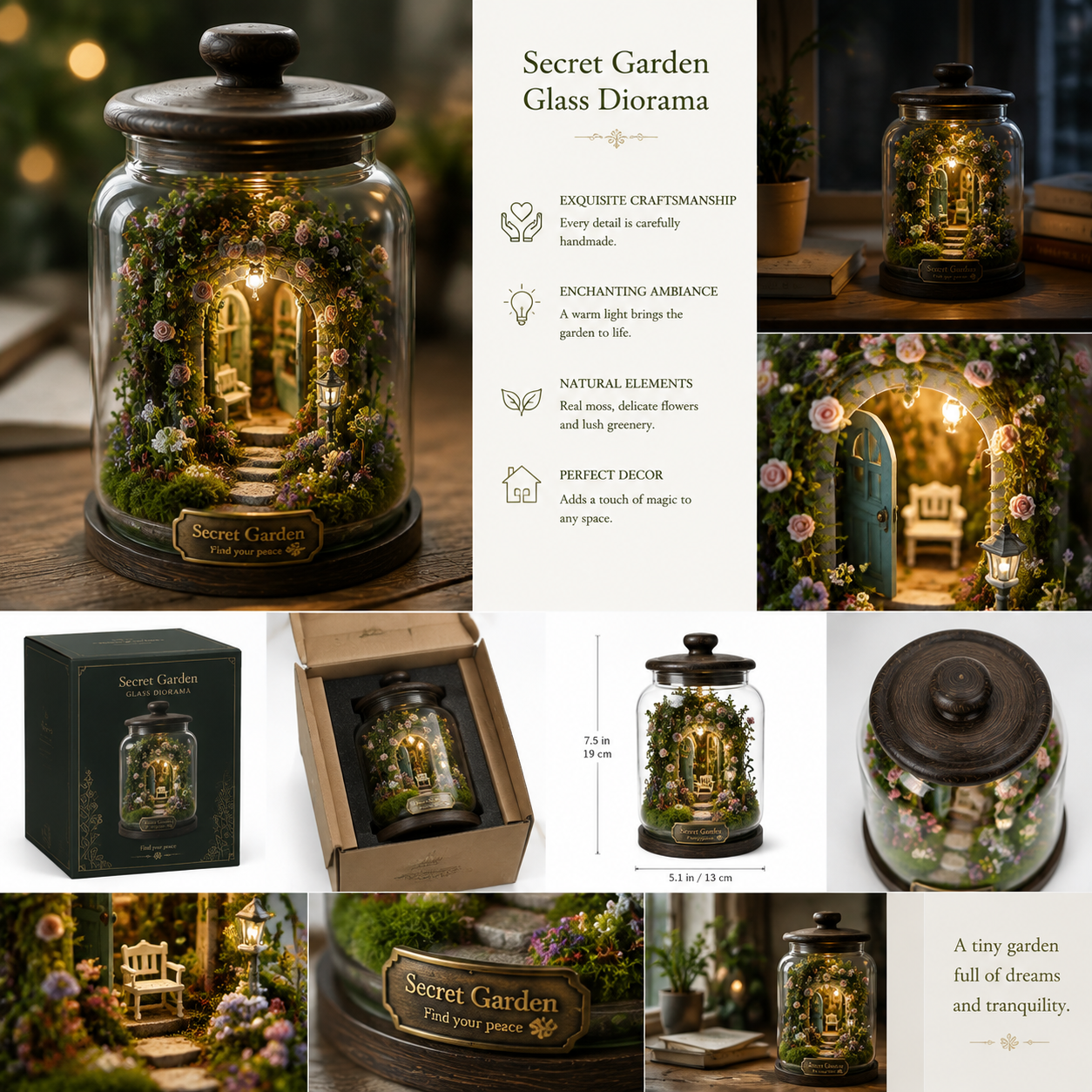 Secret Garden Glass Diorama