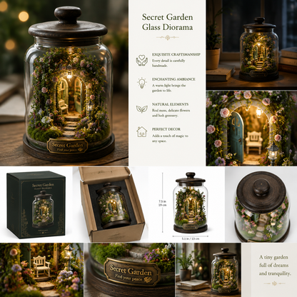 Secret Garden Glass Diorama