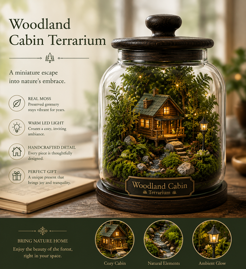 Woodland Cabin Terrarium