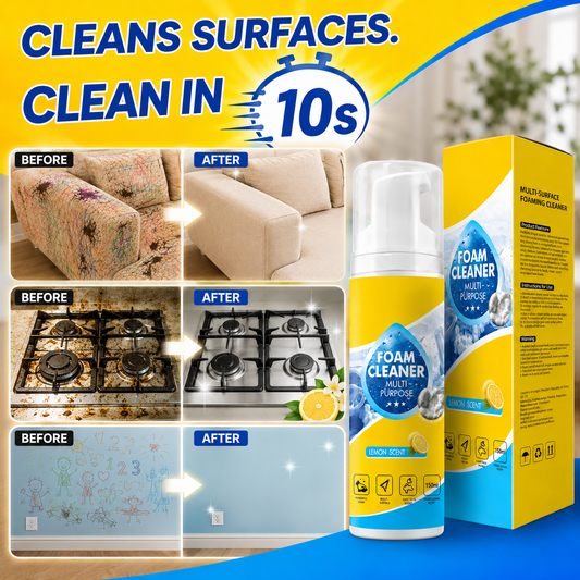🔥🔥🔥Last Day 50% OFF🔥 Foam No-Rinse Cleaner — Spray, Wipe & Done