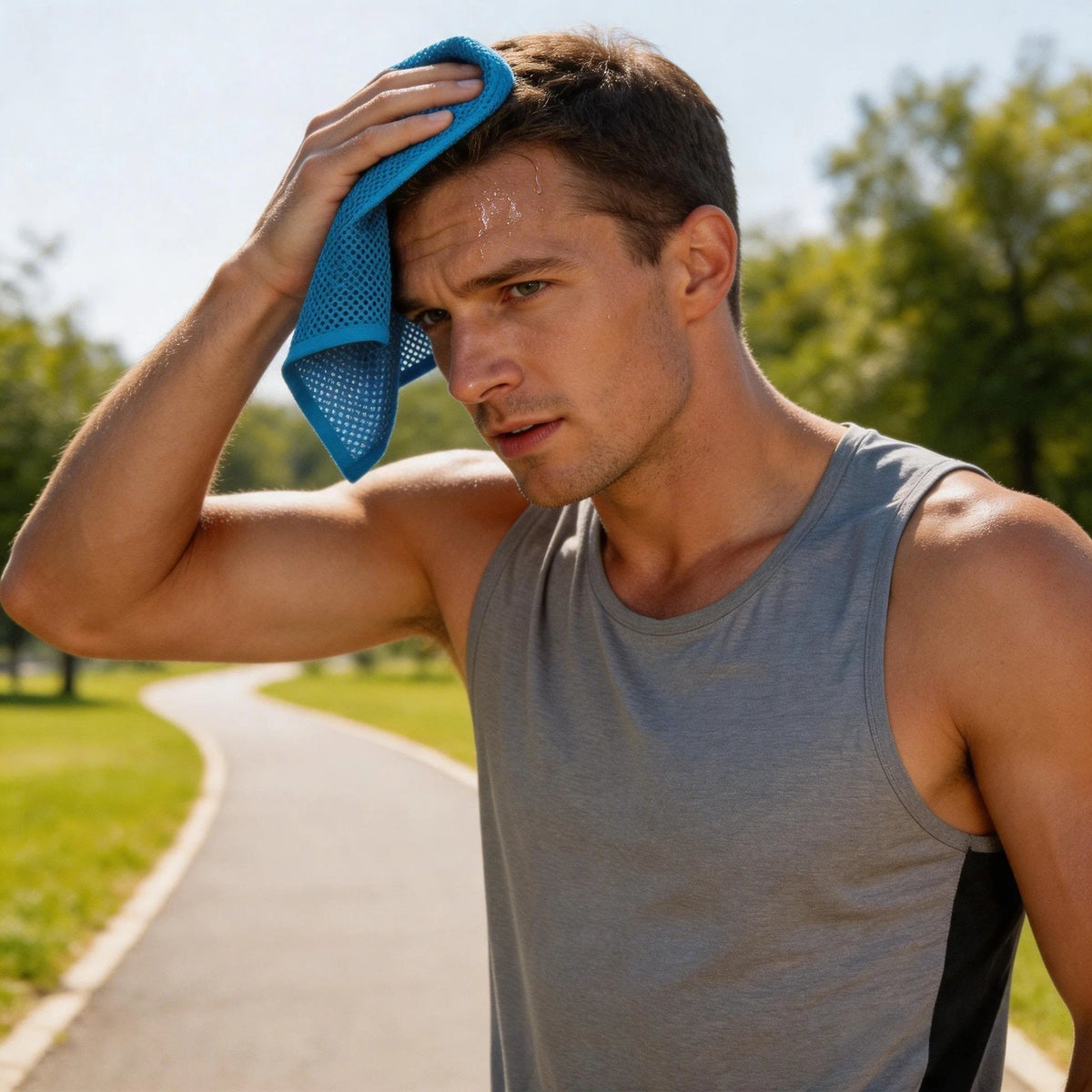 🏃❄️Cold Sweat Towel You Can Use Anywhere, Anytime! Reusable Soft Absorbent Cooling Portable