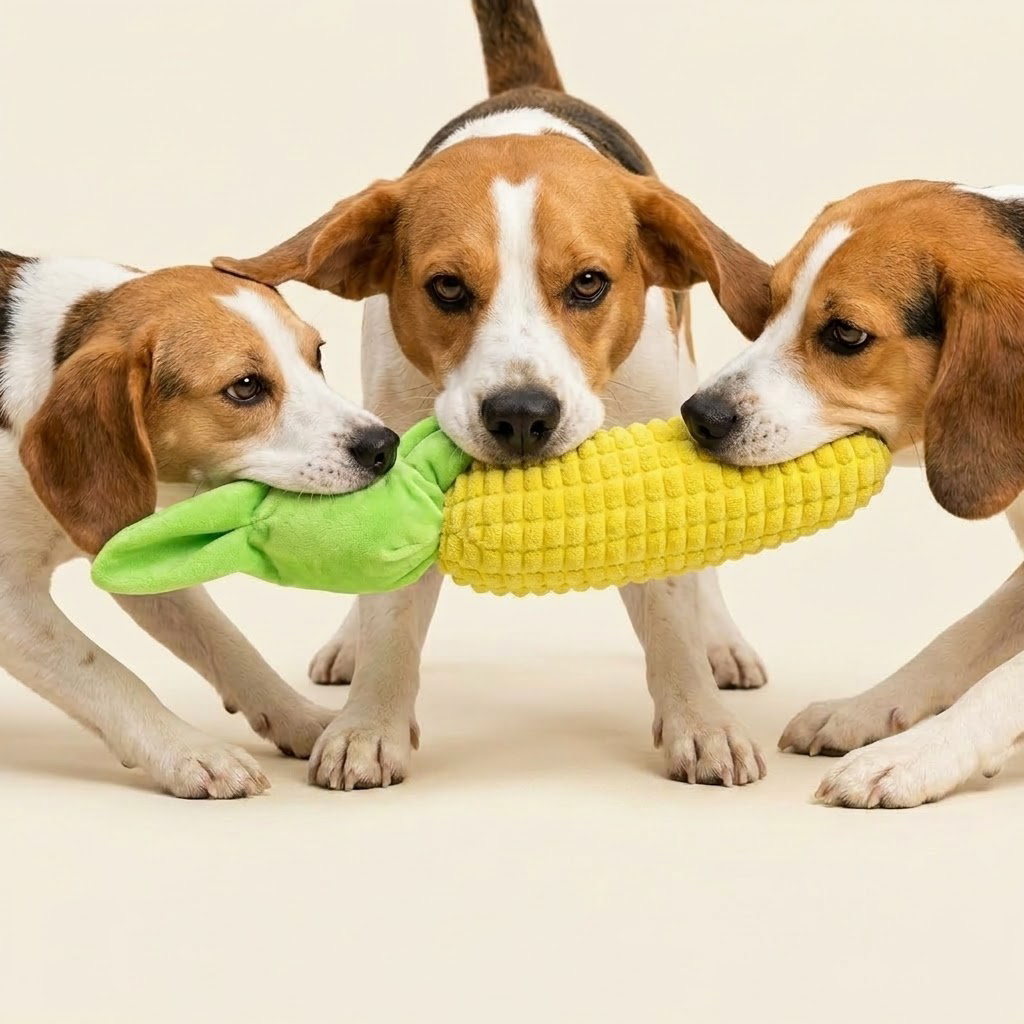 Delvaniq®Heavy Duty Indestructible Squeaky Goose Plush Dog Toy