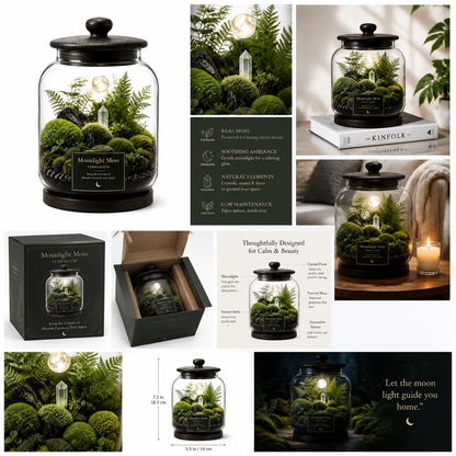 Moonlight Moss Terrarium