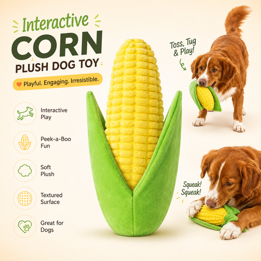 Delvaniq®Heavy Duty Indestructible Squeaky Goose Plush Dog Toy